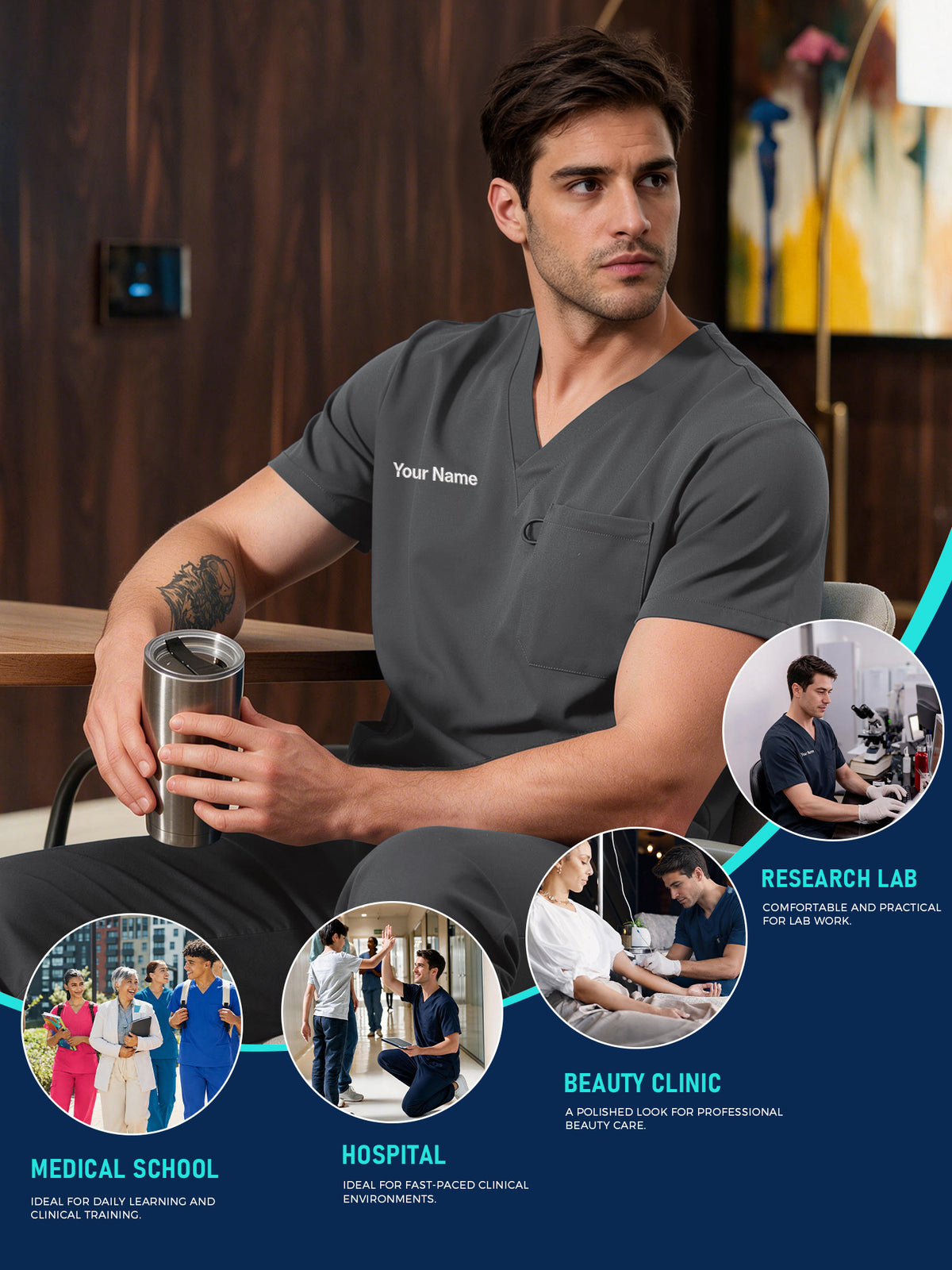 Orion Made-to-Measure Straight-Leg Scrub Set Package