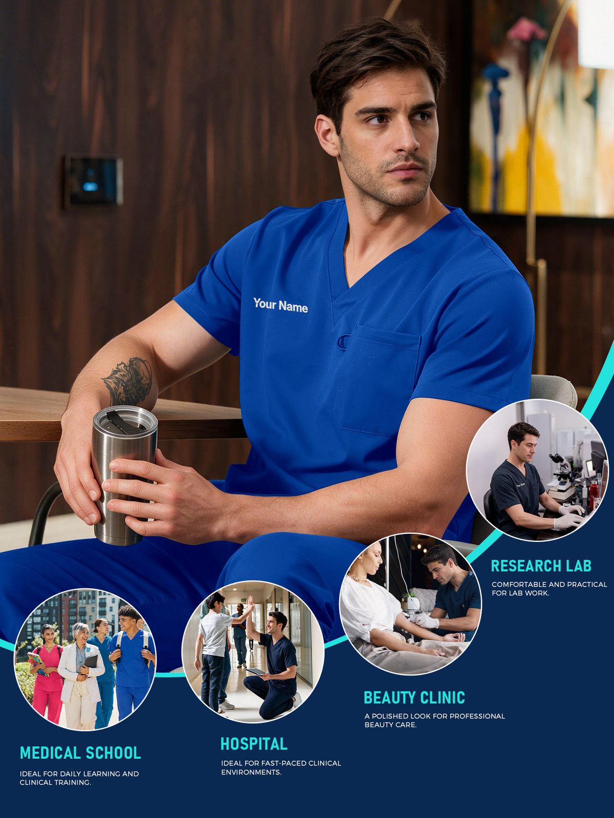 Orion Made-to-Measure Straight-Leg Scrub Set Package