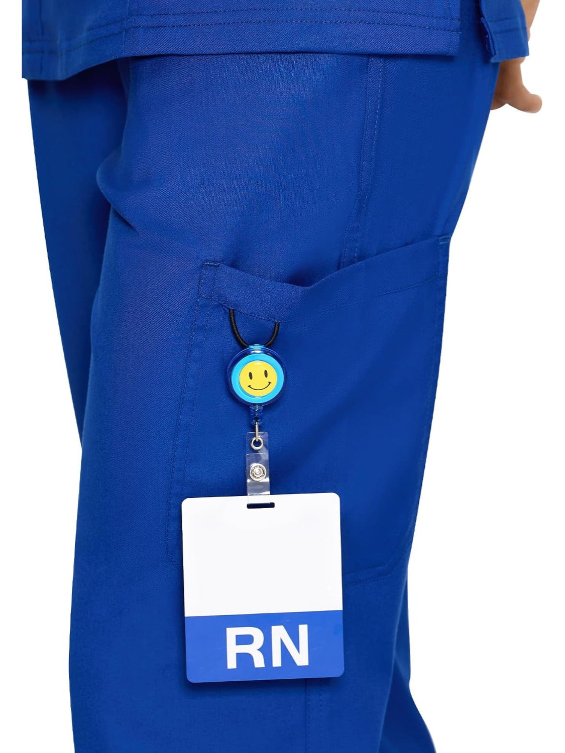 COZYFIT women's royal blue straight-leg cargo scrub pants - image 5