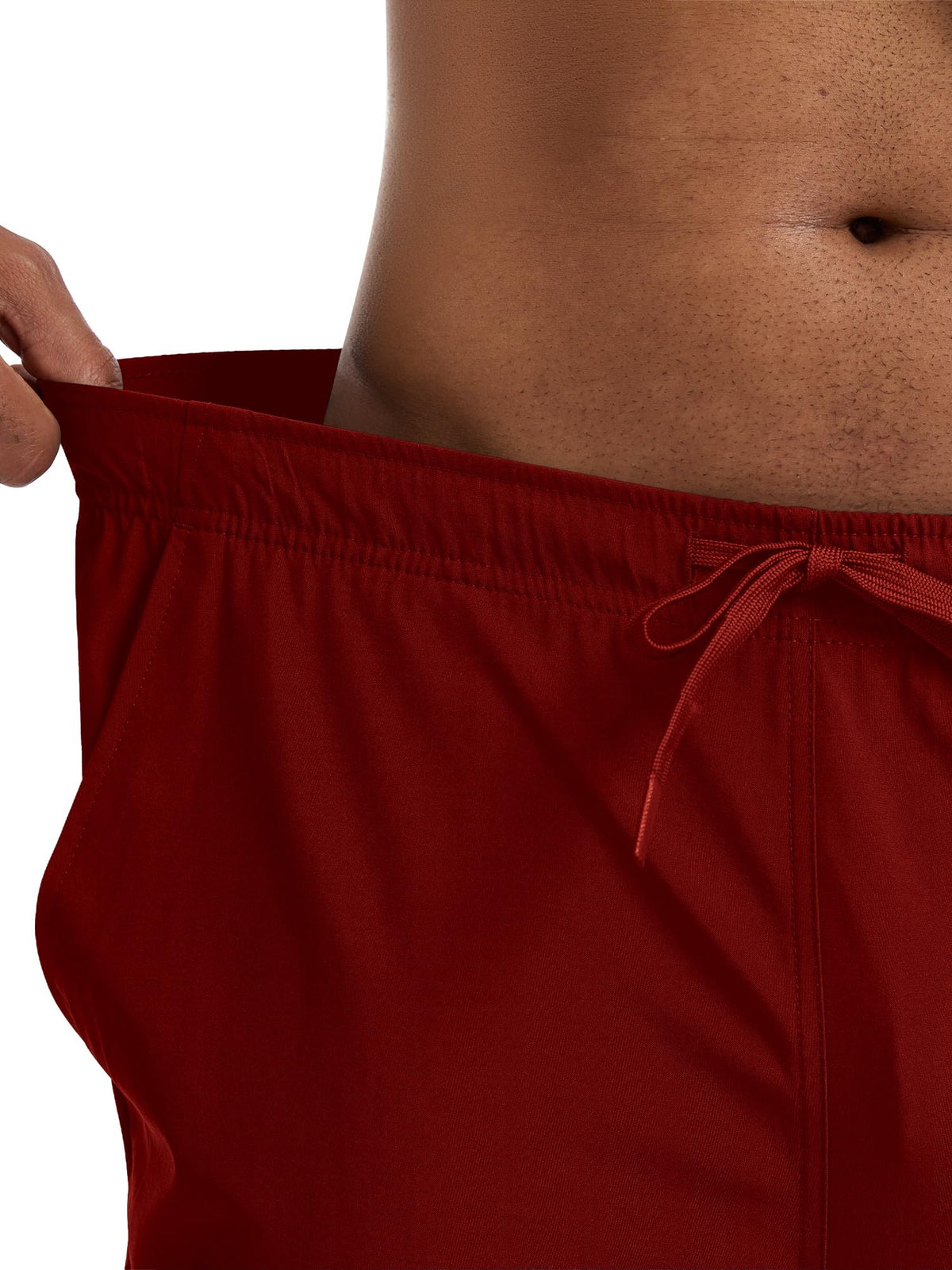 CST11P11 Men's Straight-Leg Scrub Pants — Burgundy — 8