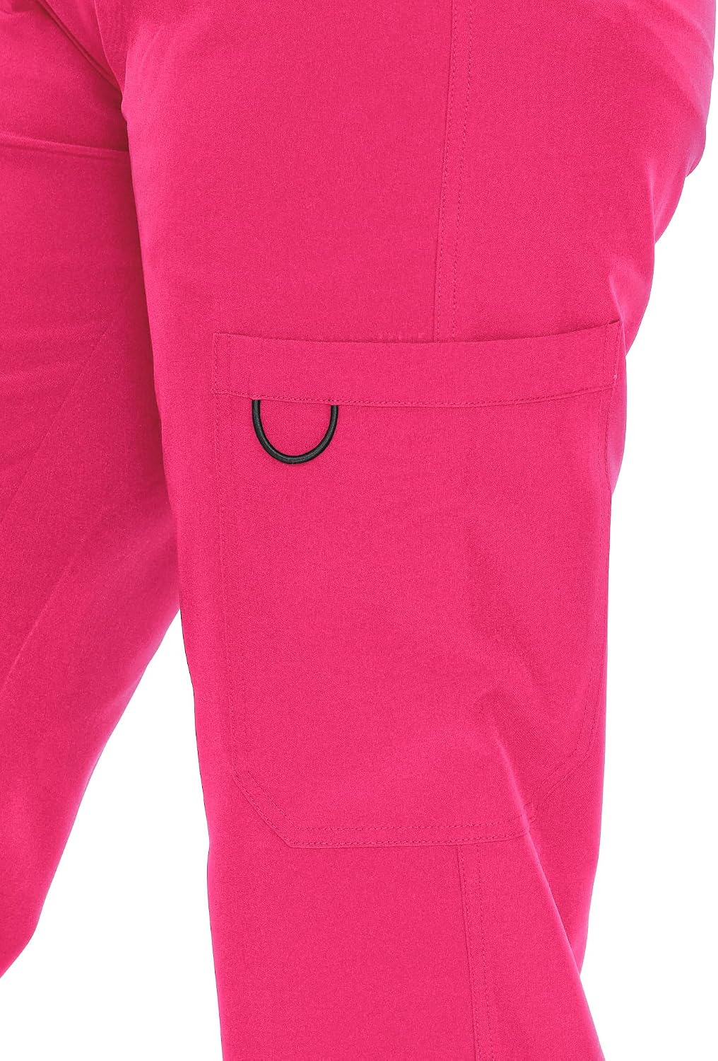 COZYFIT women's hot pink straight-leg cargo scrub pants - image 7
