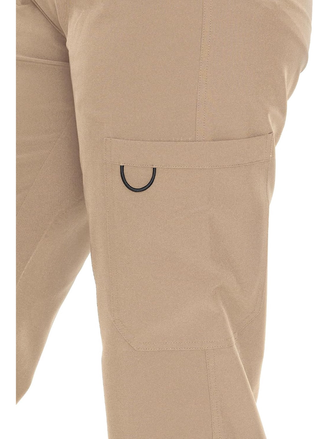 COZYFIT women's khaki straight-leg cargo scrub pants - image 6