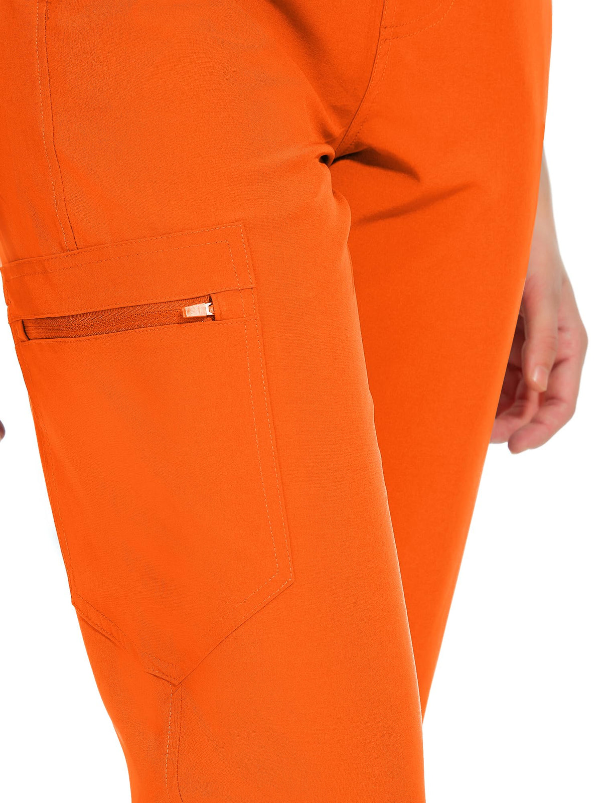 Aurora Jogger Scrub Pants — Orange — 6