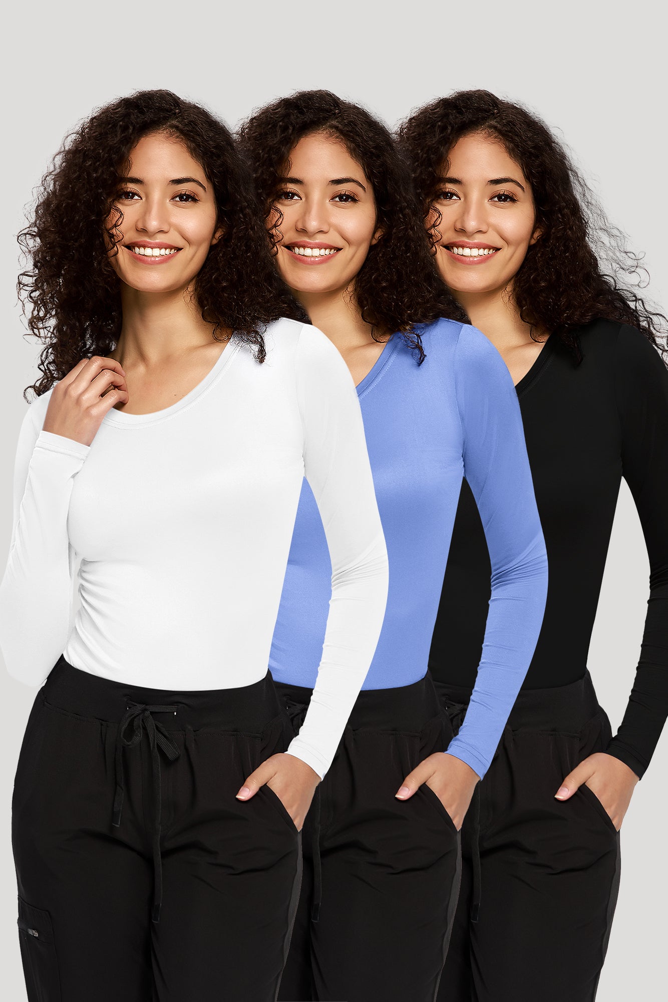 COZYFIT 3 Pack Underscrub Long Sleeve Women