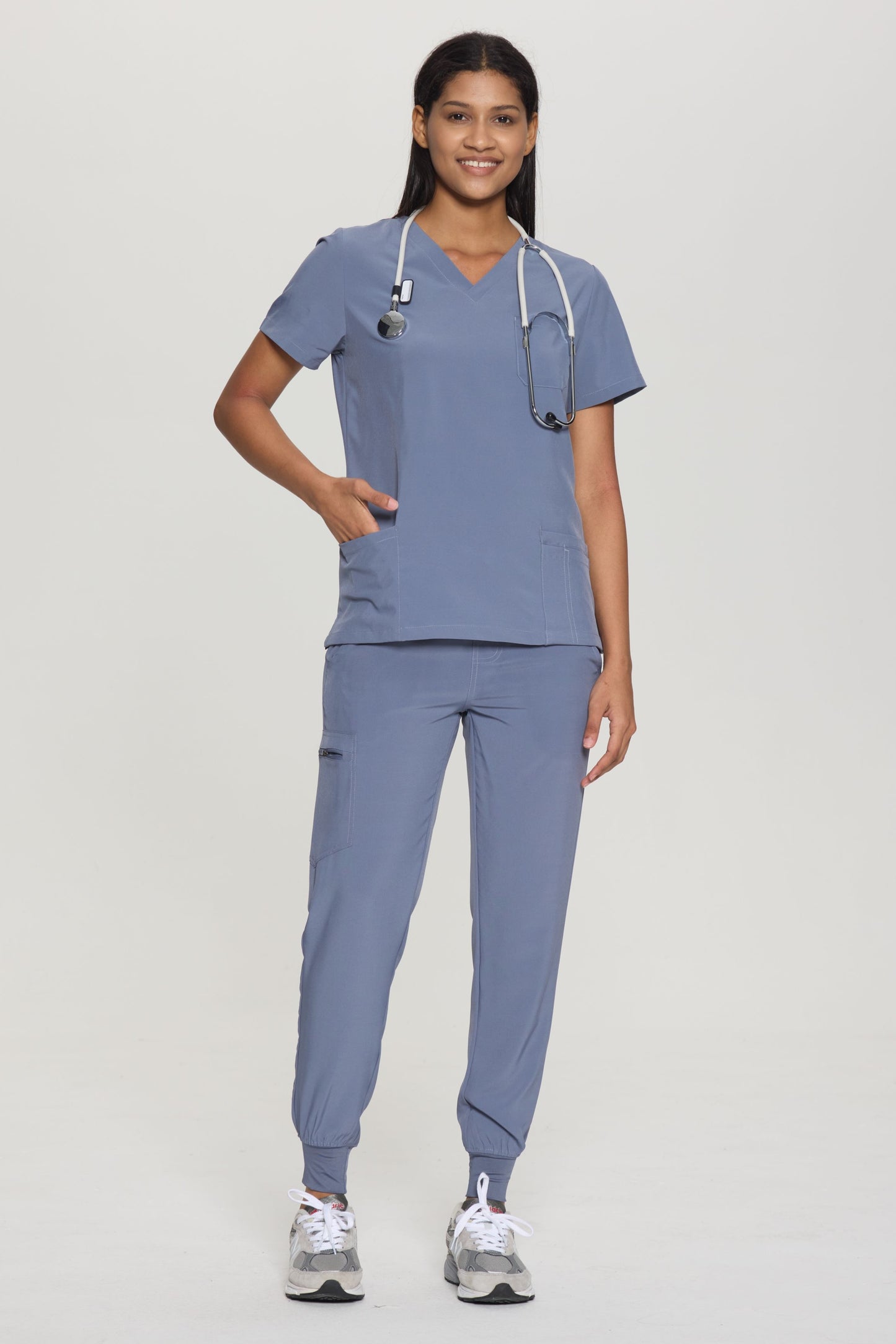 COZYFIT V-Neck 3-pocket Scrub Tops for Woman