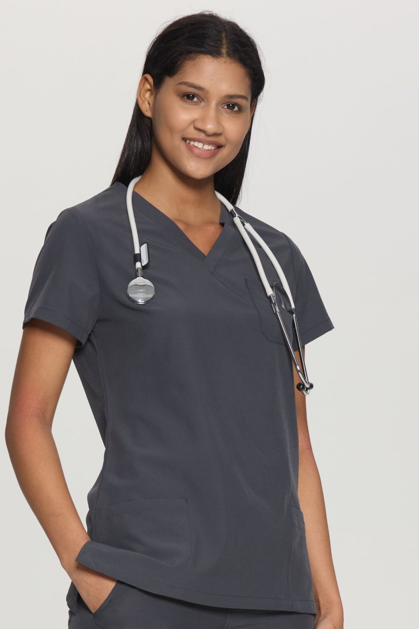 COZYFIT V-Neck 3-pocket Scrub Tops for Woman