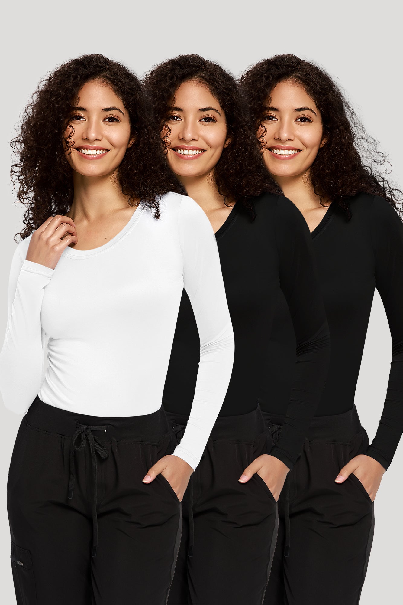 COZYFIT 3 Pack Underscrub Long Sleeve Women