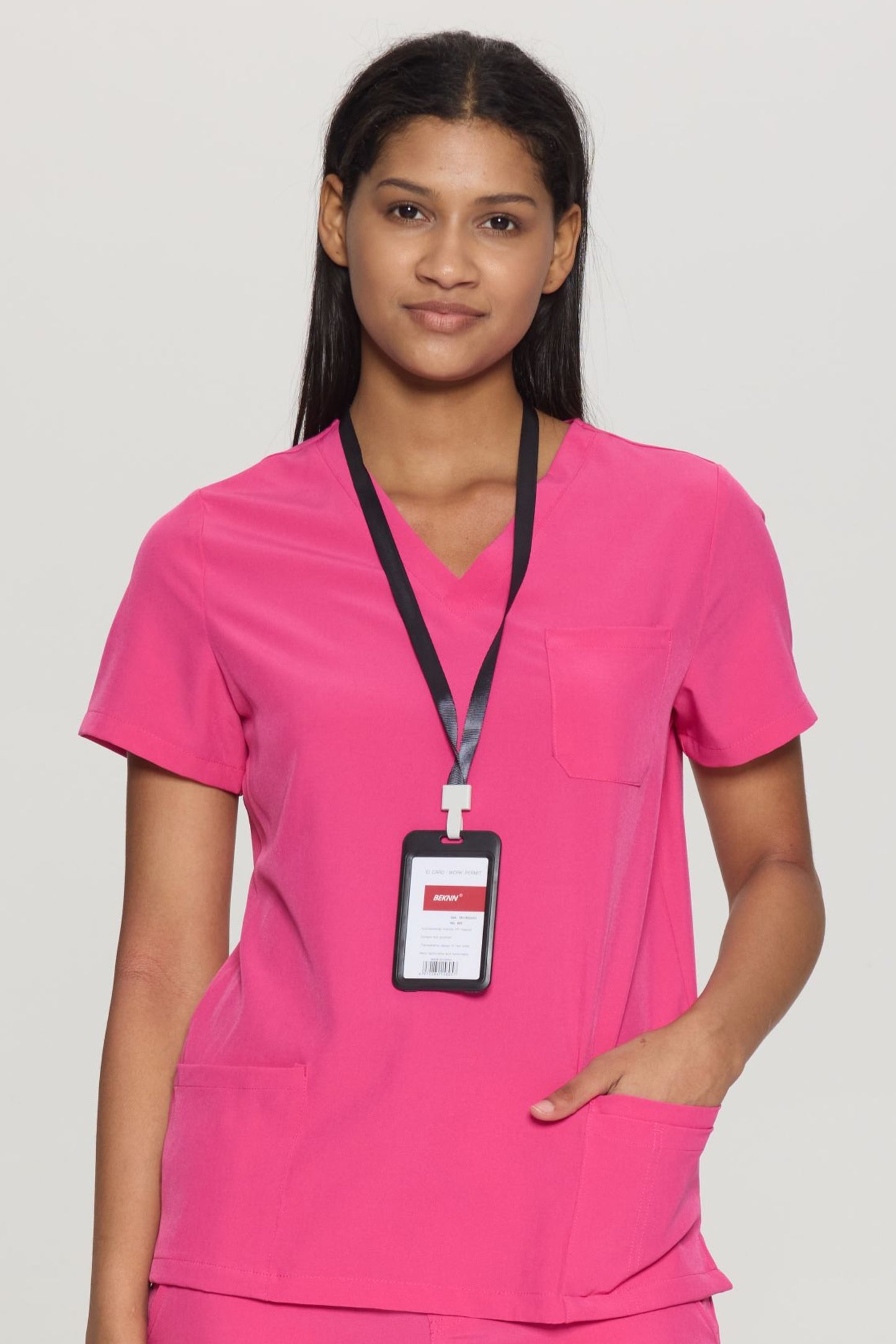 COZYFIT V-Neck 3-pocket Scrub Tops for Woman