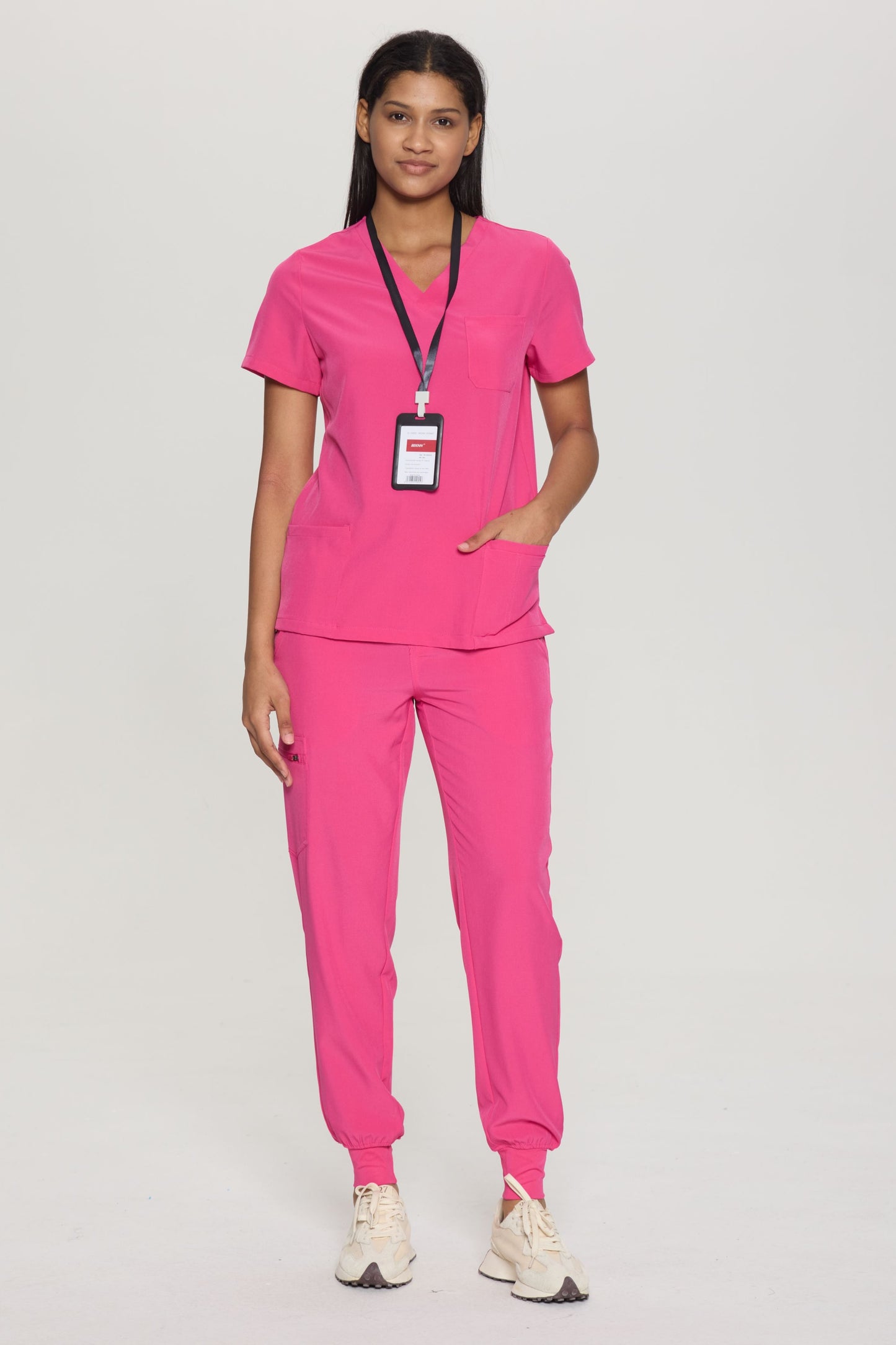COZYFIT V-Neck 3-pocket Scrub Tops for Woman